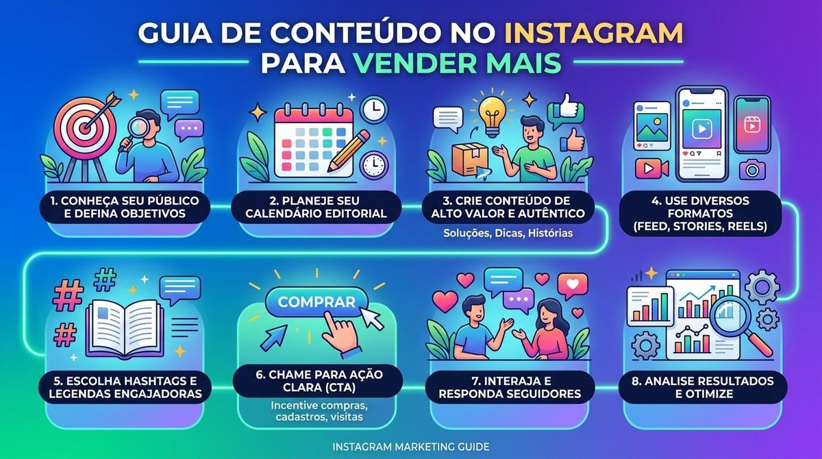 Como criar conteúdo no Instagram para vender mais com estratégia e consistência 2 Como Criar Conteúdo No Instagram Para Vender Mais Guia
